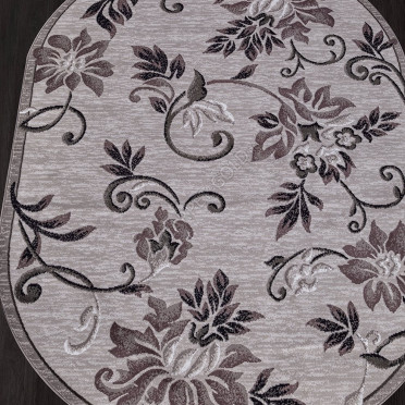Ковер d353 - GRAY - Овал - коллекция SILVER