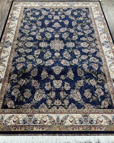 Иранский ковер Iran Qum Iran G220 (Шелк - Модал, синий)