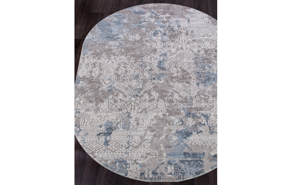 Ковер 03851A - BLUE / BLUE - Овал