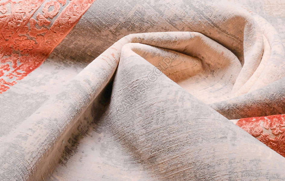 Турецкий ковер Art Deco ДИЗАЙН 3035A ЦВЕТ CREAM2 / ORANGE_2