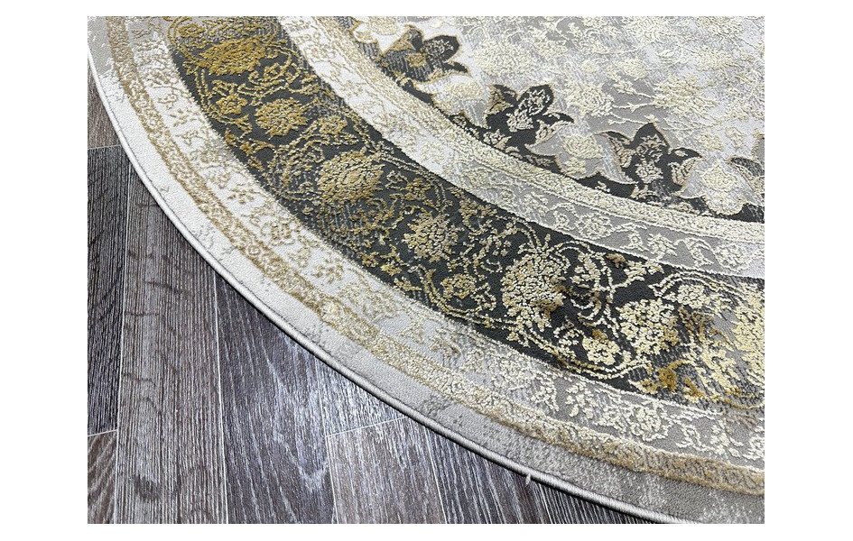 Ковер турецкий Lisa AA610A_IVORY MUSTARD овал