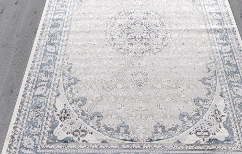 Ковер 00268 - GREY / BLUE - Прямоугольник - коллекция DUBAI