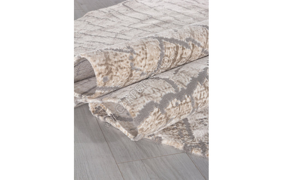 Ковер 00839C - GREY / BROWN - Прямоугольник - коллекция SAFIR