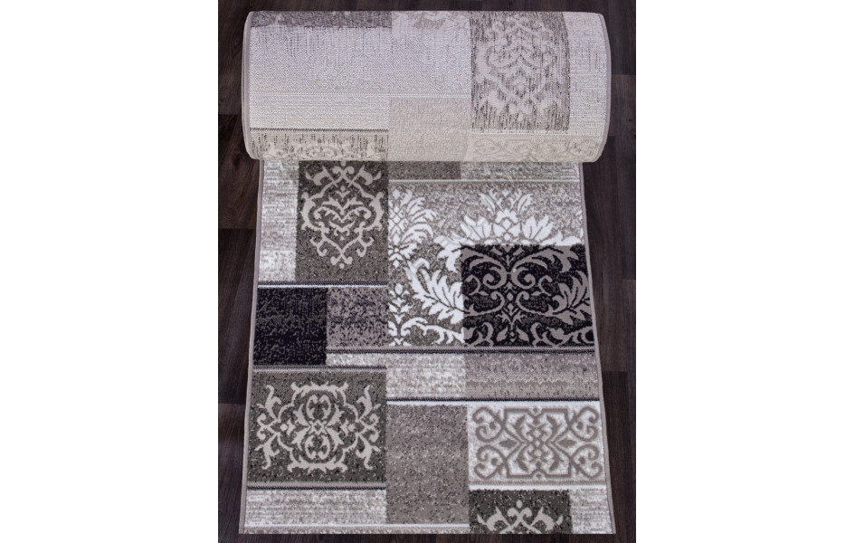 Ковер d216 - GRAY - Дорожка - коллекция SILVER