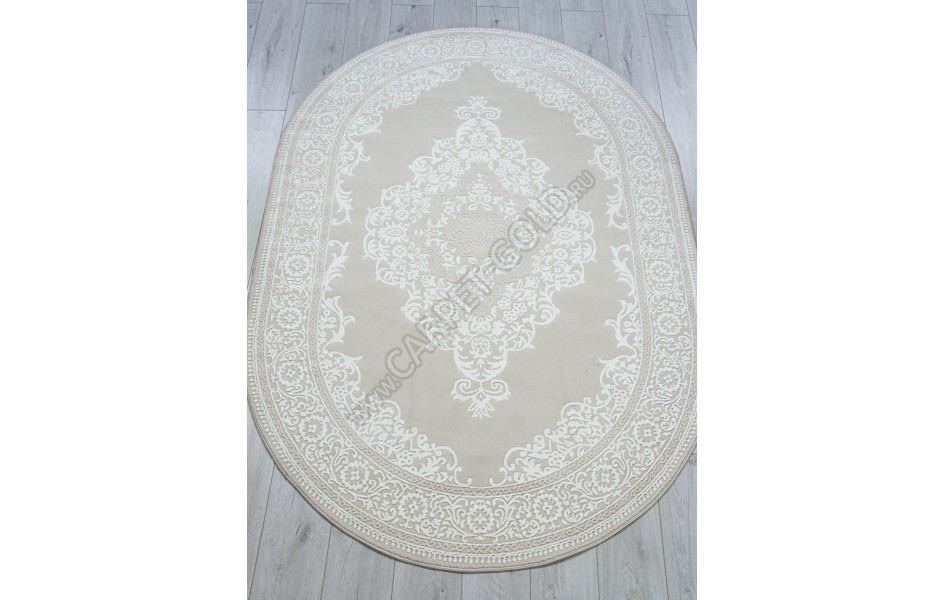 Ковер E830AF - BEIGE / CREAM - Овал - коллекция SIROCCO